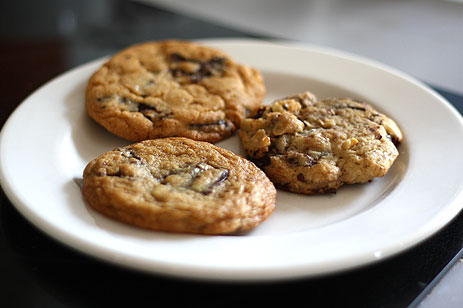 All three cookies, ready for testing